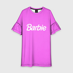Платье клеш для девочки Barbie, цвет: 3D-принт