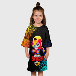 Платье клеш для девочки Brawl Stars MAX, цвет: 3D-принт — фото 2