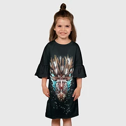 Платье клеш для девочки Princess Mononoke, цвет: 3D-принт — фото 2