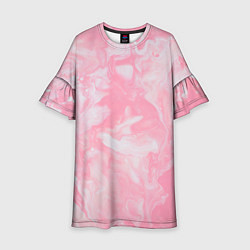 Платье клеш для девочки Розовая Богемия, цвет: 3D-принт