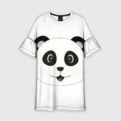 Платье клеш для девочки Panda, цвет: 3D-принт