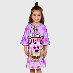 Платье клеш для девочки Sakura Spike Brawl Stars, цвет: 3D-принт — фото 2