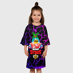 Платье клеш для девочки BRAWL STARS NEW SPROUT 3, цвет: 3D-принт — фото 2