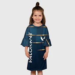 Платье клеш для девочки Valorant, цвет: 3D-принт — фото 2