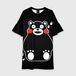 Платье клеш для девочки Kumamon, цвет: 3D-принт