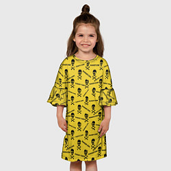 Платье клеш для девочки Опасная Зона, цвет: 3D-принт — фото 2