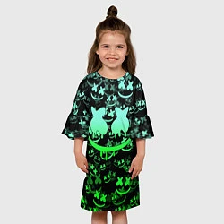 Платье клеш для девочки MARSHMELLO, цвет: 3D-принт — фото 2