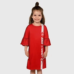 Платье клеш для девочки СССР, цвет: 3D-принт — фото 2