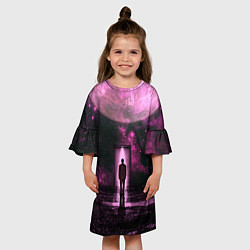 Платье клеш для девочки Teleport, цвет: 3D-принт — фото 2