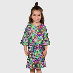 Платье клеш для девочки Non a mauris, цвет: 3D-принт — фото 2