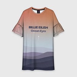 Платье клеш для девочки Billie Eilish, цвет: 3D-принт