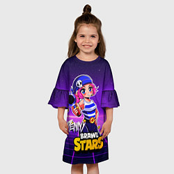 Платье клеш для девочки Penny Brawl Stars, цвет: 3D-принт — фото 2