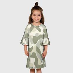 Платье клеш для девочки Camouflage 1, цвет: 3D-принт — фото 2
