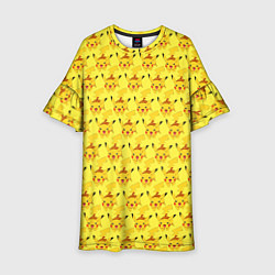 Платье клеш для девочки Pikachu БОМБИНГ, цвет: 3D-принт