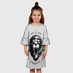 Платье клеш для девочки Таджикистан, цвет: 3D-принт — фото 2