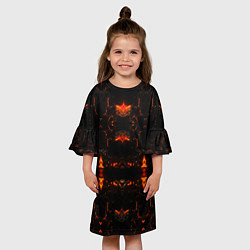Платье клеш для девочки Магма, цвет: 3D-принт — фото 2