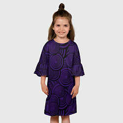 Платье клеш для девочки $point, цвет: 3D-принт — фото 2