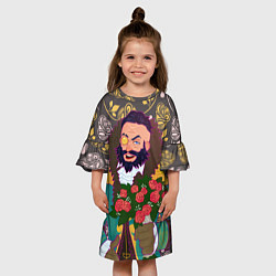 Платье клеш для девочки Dota 2 Kunkka, цвет: 3D-принт — фото 2