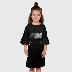Платье клеш для девочки BMW M, цвет: 3D-принт — фото 2