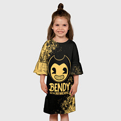 Платье клеш для девочки Bendy And The Ink Machine, цвет: 3D-принт — фото 2