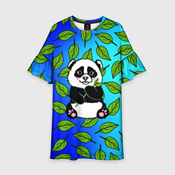 Платье клеш для девочки Панда, цвет: 3D-принт