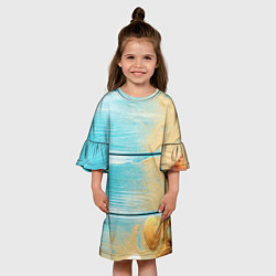 Платье клеш для девочки ПИРС, цвет: 3D-принт — фото 2
