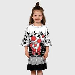 Платье клеш для девочки Свитер Santa DAB, цвет: 3D-принт — фото 2