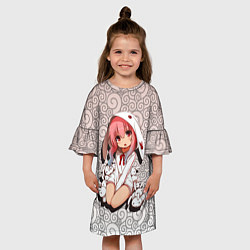 Платье клеш для девочки Аниме Манга, цвет: 3D-принт — фото 2