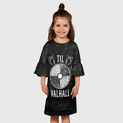 Платье клеш для девочки Till Valhall, цвет: 3D-принт — фото 2