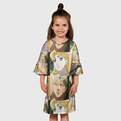 Платье клеш для девочки Erina JoJo Эрина ДжоДжо, цвет: 3D-принт — фото 2