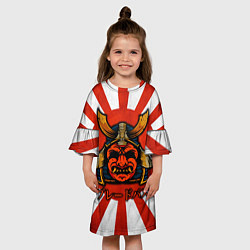 Платье клеш для девочки Sun samurai, цвет: 3D-принт — фото 2