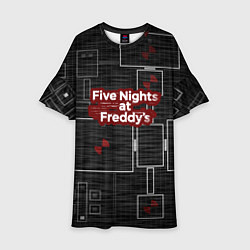 Платье клеш для девочки Five Nights At Freddy, цвет: 3D-принт