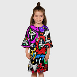 Платье клеш для девочки Play, цвет: 3D-принт — фото 2