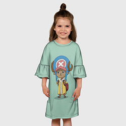 Платье клеш для девочки One piece, цвет: 3D-принт — фото 2