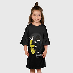 Платье клеш для девочки Маленькие кошмары, цвет: 3D-принт — фото 2