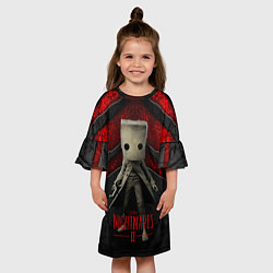Платье клеш для девочки Little Nightmares 2, цвет: 3D-принт — фото 2
