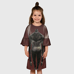 Платье клеш для девочки Титан, цвет: 3D-принт — фото 2