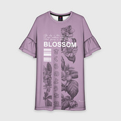 Платье клеш для девочки Blossom, цвет: 3D-принт