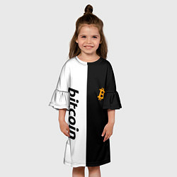 Платье клеш для девочки БИТКОИН BITCOIN Z, цвет: 3D-принт — фото 2