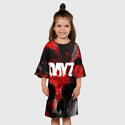 Платье клеш для девочки DAYZ BLOOD ДЕЙЗИ КРОВЬ Z, цвет: 3D-принт — фото 2