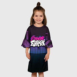 Платье клеш для девочки Friday Night Funkin, цвет: 3D-принт — фото 2