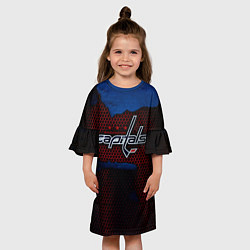 Платье клеш для девочки WASHINGTON CAPITALS, цвет: 3D-принт — фото 2