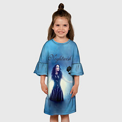 Платье клеш для девочки Nightwish, цвет: 3D-принт — фото 2