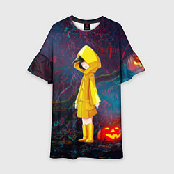 Платье клеш для девочки Little Nightmares 2, цвет: 3D-принт