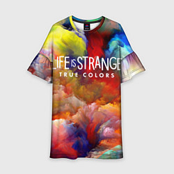 Платье клеш для девочки Life is Strange True Colors, цвет: 3D-принт