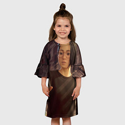 Платье клеш для девочки Алекс Чэнь, цвет: 3D-принт — фото 2