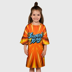 Платье клеш для девочки Shaman King, цвет: 3D-принт — фото 2