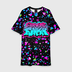 Платье клеш для девочки FRIDAY NIGHT FUNKIN NEON, цвет: 3D-принт