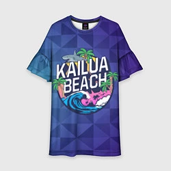 Платье клеш для девочки KAILUA BEACH, цвет: 3D-принт