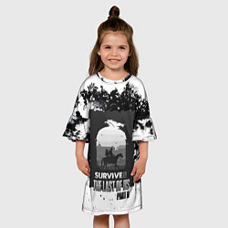 Платье клеш для девочки The Last of US SURVIVE, цвет: 3D-принт — фото 2